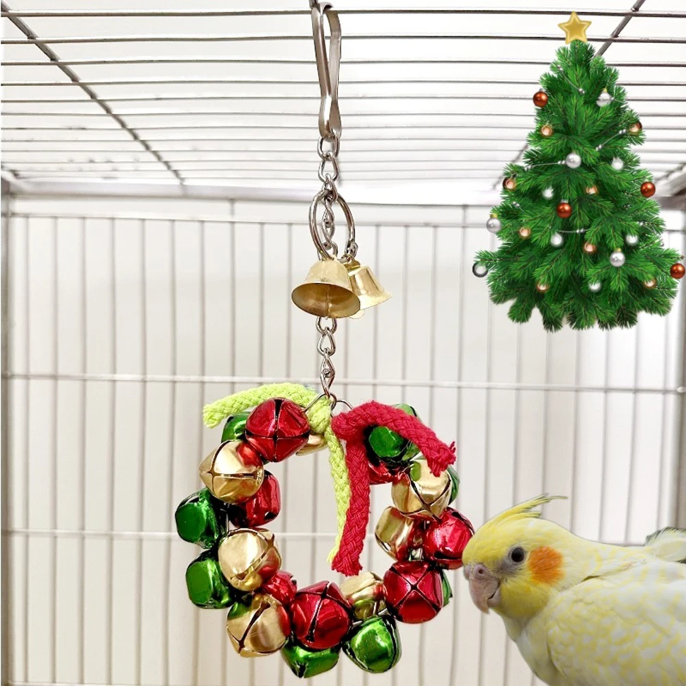 Parrot Toy Bright Color Iron Bells Bird Toy Colorful Chewing Hanging Cage Bite Pendant For Macaws Parakeet
Parrot Toy Bright Color Iron Bells Bird Toy Colorful Chewing Hanging Cage Bite Pendant For Macaws Parakeet