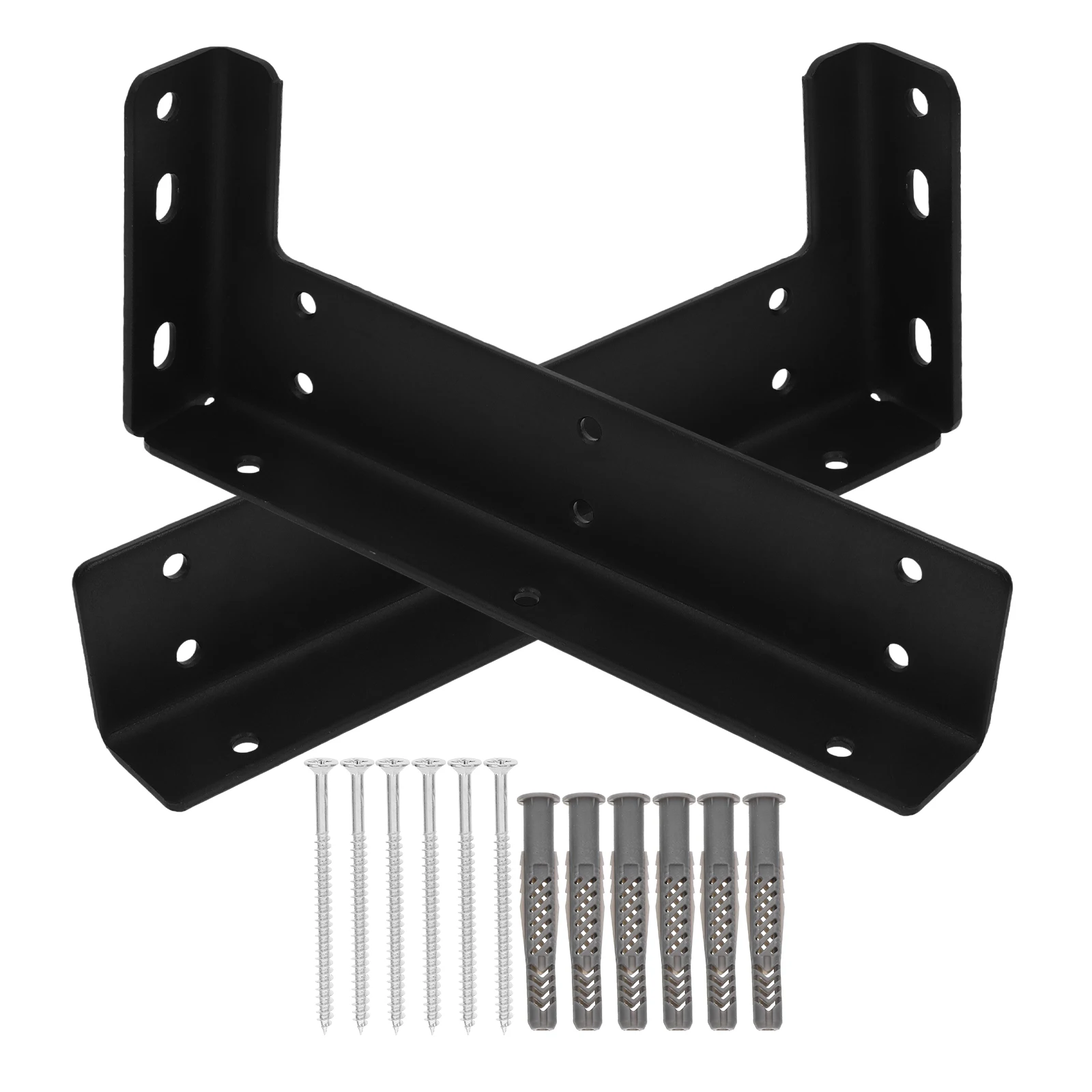 2 Pcs Brackets 23cm Black Wall Mounted Floating Shelf Supports Wall Mounted Kitchen Bathroom Hardware
2 Pcs Brackets 23cm Black Wall Mounted Floating Shelf Supports Wall Mounted Kitchen Bathroom Hardware