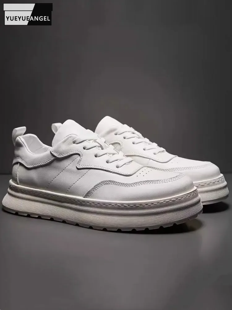 Spring Summer Men Footwear Breathable Thick Bottom Walking Shoes Hip Hop Lace Up Solid Color Men Genuine Leather Casual Sneakers
Spring Summer Men Footwear Breathable Thick Bottom Walking Shoes Hip Hop Lace Up Solid Color Men Genuine Leather Casual Sneakers