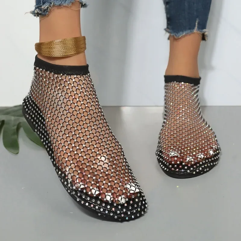 New Fashion Women Breathable Flat Sandals Luxury Rhinestone Designer Sandals Outdoor Leisure Comfortable Lightweight Roman Shoes
New Fashion Women Breathable Flat Sandals Luxury Rhinestone Designer Sandals Outdoor Leisure Comfortable Lightweight Roman Shoes