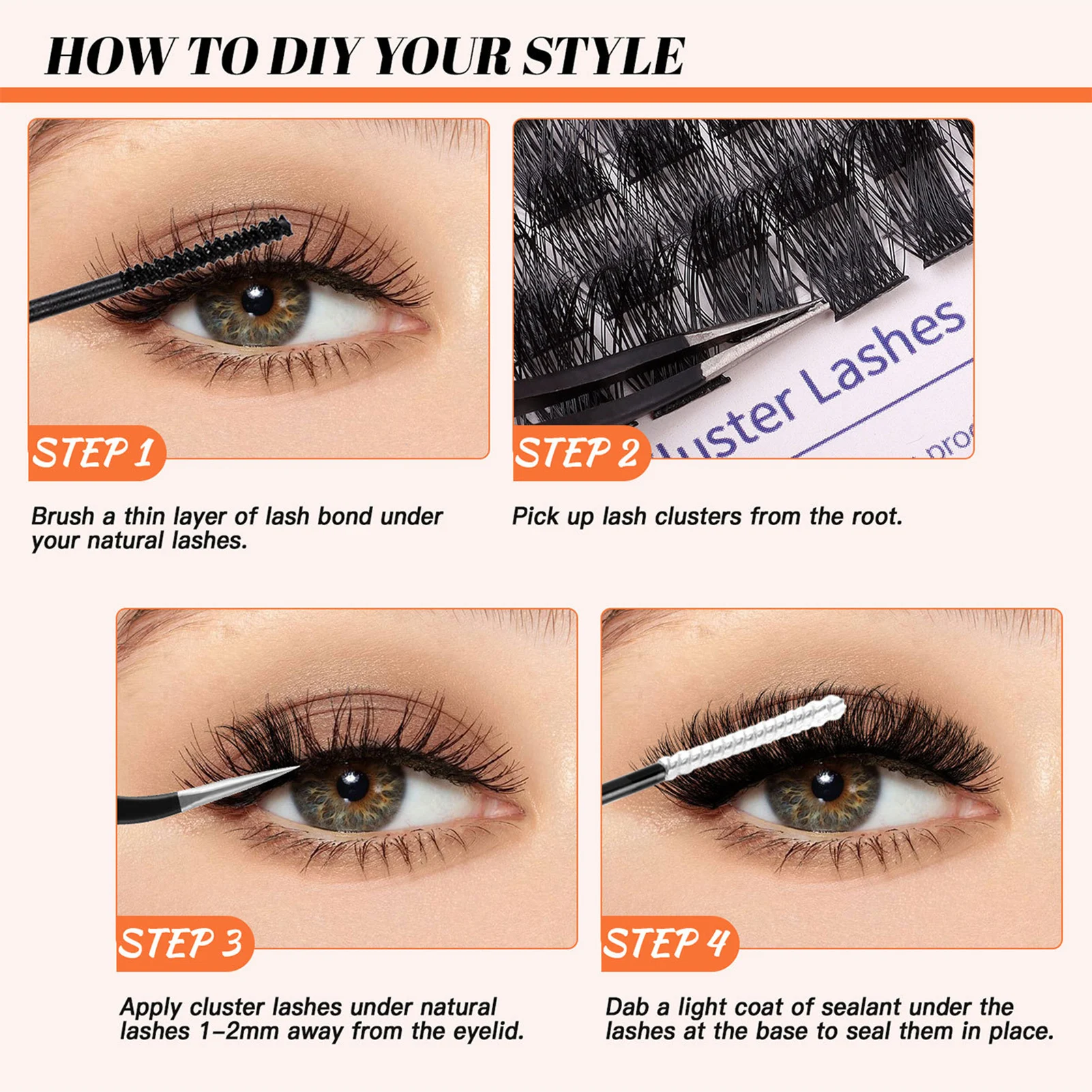 8-18mm DIY Eyelash Extension Black Daily Eyelash Clusters Perfect Gift To Girls Or Ladies
8-18mm DIY Eyelash Extension Black Daily Eyelash Clusters Perfect Gift To Girls Or Ladies