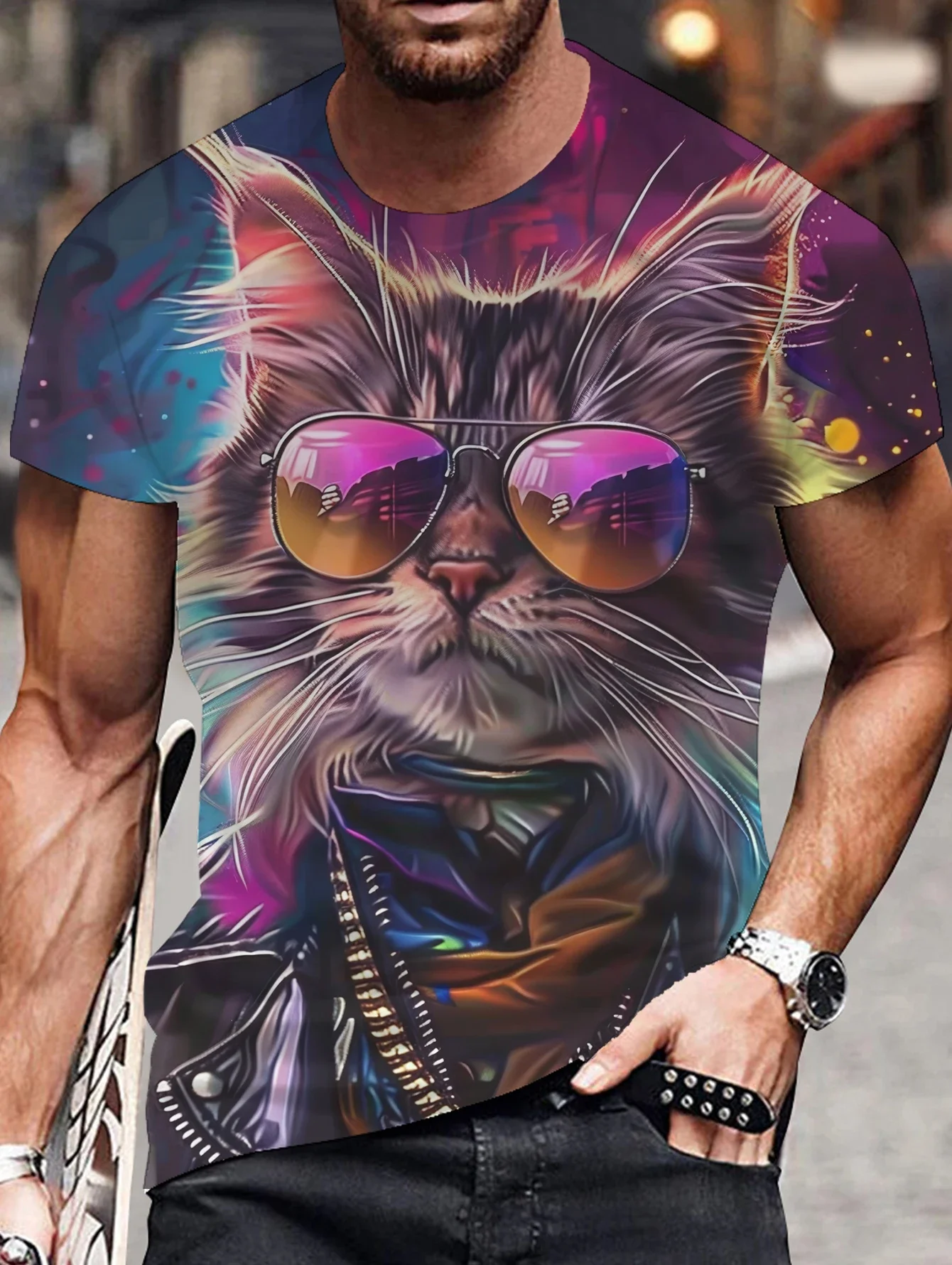 2024 New Fashion Men's Clothing Cat Graphic T-shirt 3D Printed Casual Shirt Street Hip-hop Super Large Men's and Women's Summer
2024 New Fashion Men's Clothing Cat Graphic T-shirt 3D Printed Casual Shirt Street Hip-hop Super Large Men's and Women's Summer