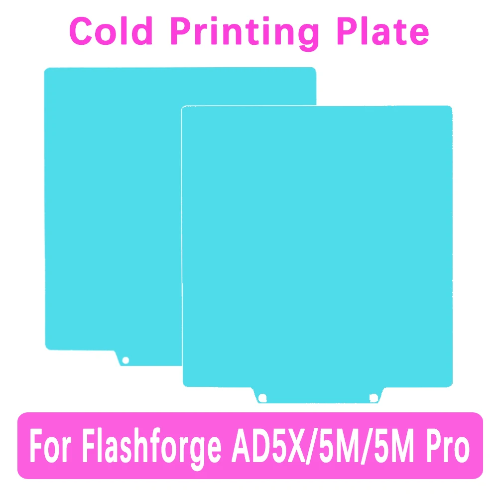 Double Sided Cool Build Plate For Flashforge Adventurer 5X/5M/5M PRO Glacier Cold Printing Sheet For AD5X/AD5M/AD5M PRO
Double Sided Cool Build Plate For Flashforge Adventurer 5X/5M/5M PRO Glacier Cold Printing Sheet For AD5X/AD5M/AD5M PRO