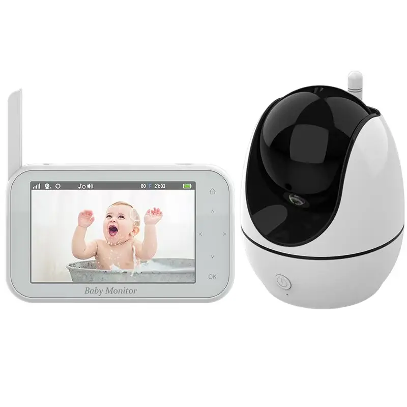 Pan Tilt Video Baby Monitor With Camera Wireless 4.3 Inch PTZ Two Way Audio Night Vision Security Camera Babysitter
Pan Tilt Video Baby Monitor With Camera Wireless 4.3 Inch PTZ Two Way Audio Night Vision Security Camera Babysitter