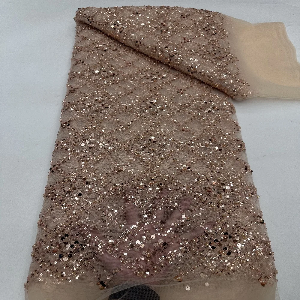 Французское сетчатое кружево 2026: Ткань с вышивкой, пайетками и бисером, африканский тюль для женских вечерних платьев, 5 ярдов (нарезка по метрам)
Французское сетчатое кружево 2026: Ткань с вышивкой, пайетками и бисером, африканский тюль для женских вечерних платьев, 5 ярдов (нарезка по метрам)