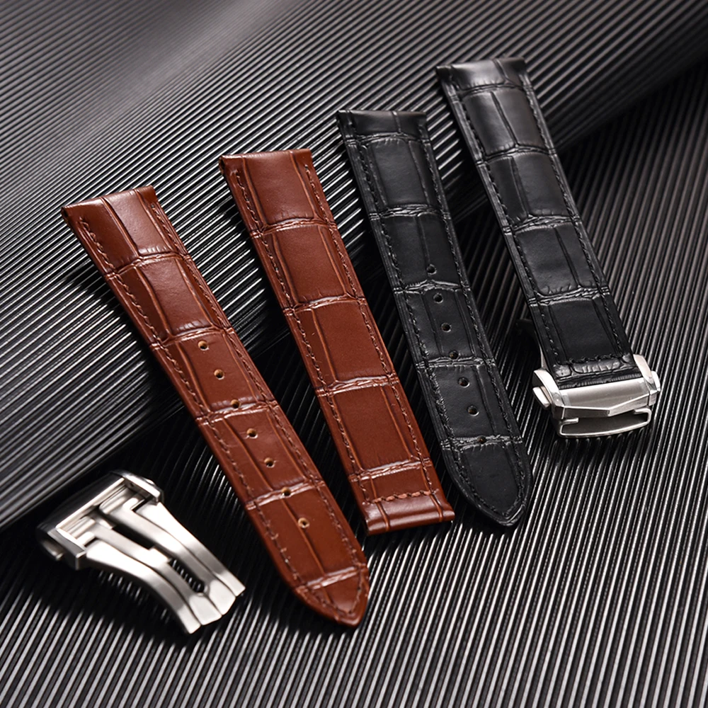 19mm 20mm 21mm 22mm High Qualit Leather Watch Strap Fit For Omega 007 Seamaster 300 Watch Band Clasp Business Watch Accessories 
19mm 20mm 21mm 22mm High Qualit Leather Watch Strap Fit For Omega 007 Seamaster 300 Watch Band Clasp Business Watch Accessories