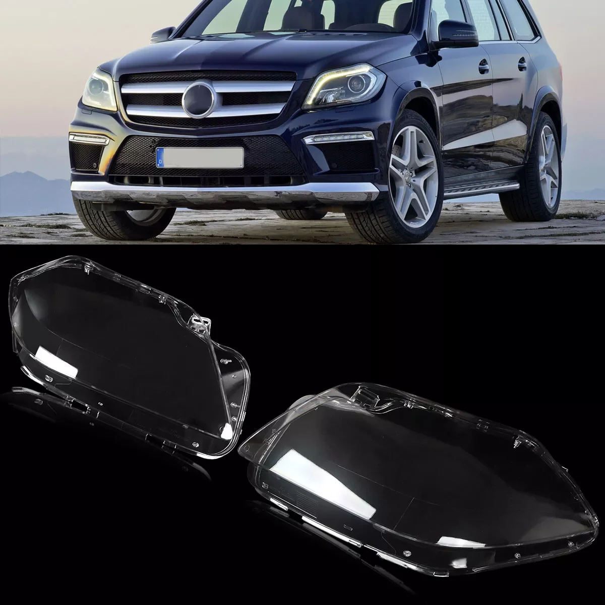 Для Mercedes GL серии W166 левая и правая боковая крышка объектива фары X166 GL350 2012-2016 абажур фары корпус фары
Для Mercedes GL серии W166 левая и правая боковая крышка объектива фары X166 GL350 2012-2016 абажур фары корпус фары
