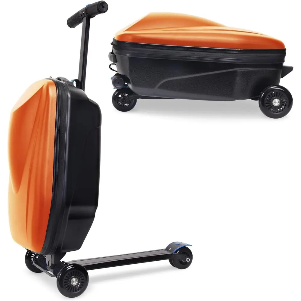 Ride-On Suitcase for Ages 8-15, 20-Inch Scooter Luggage with Wheels, Portable Rolling Travel Bag for Teens
Ride-On Suitcase for Ages 8-15, 20-Inch Scooter Luggage with Wheels, Portable Rolling Travel Bag for Teens