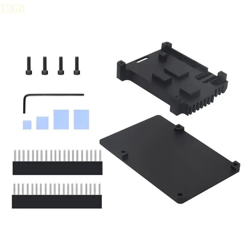 Y2GD Metal Case Enclosure Cooling Heatsink Box for RPi5 P122C Easy Installation Aluminum Alloy Enclosure
Y2GD Metal Case Enclosure Cooling Heatsink Box for RPi5 P122C Easy Installation Aluminum Alloy Enclosure