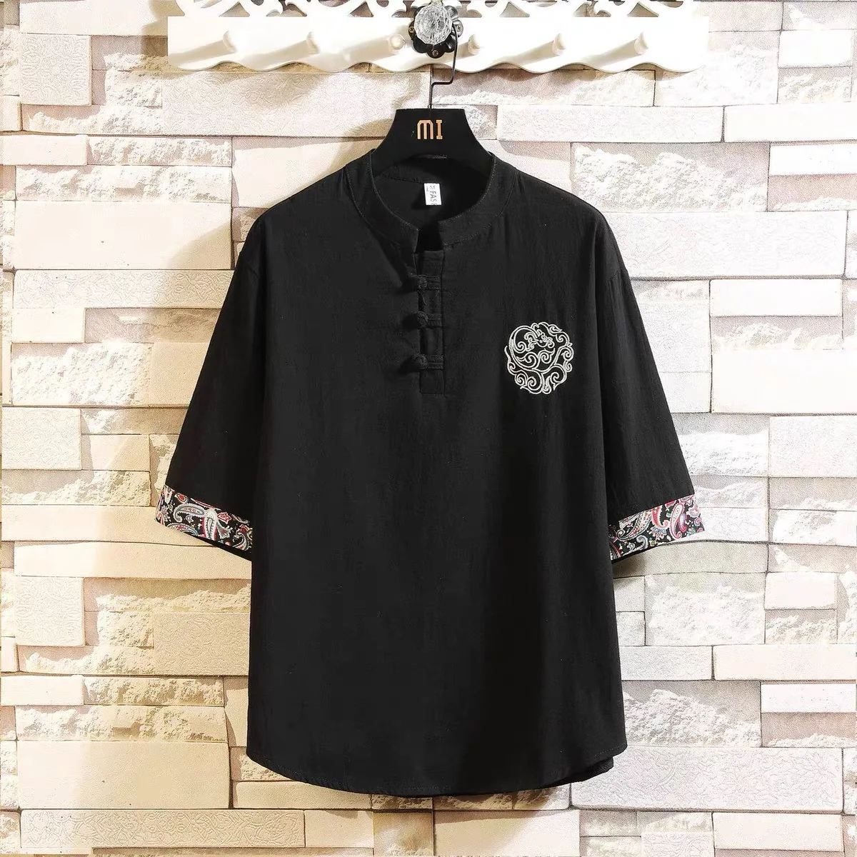 Loose Fit Cotton Linen Short Sleeve T-Shirt Men's Summer New Style Breathable Lightweight Embroidered Casual Fashion Top
Loose Fit Cotton Linen Short Sleeve T-Shirt Men's Summer New Style Breathable Lightweight Embroidered Casual Fashion Top
