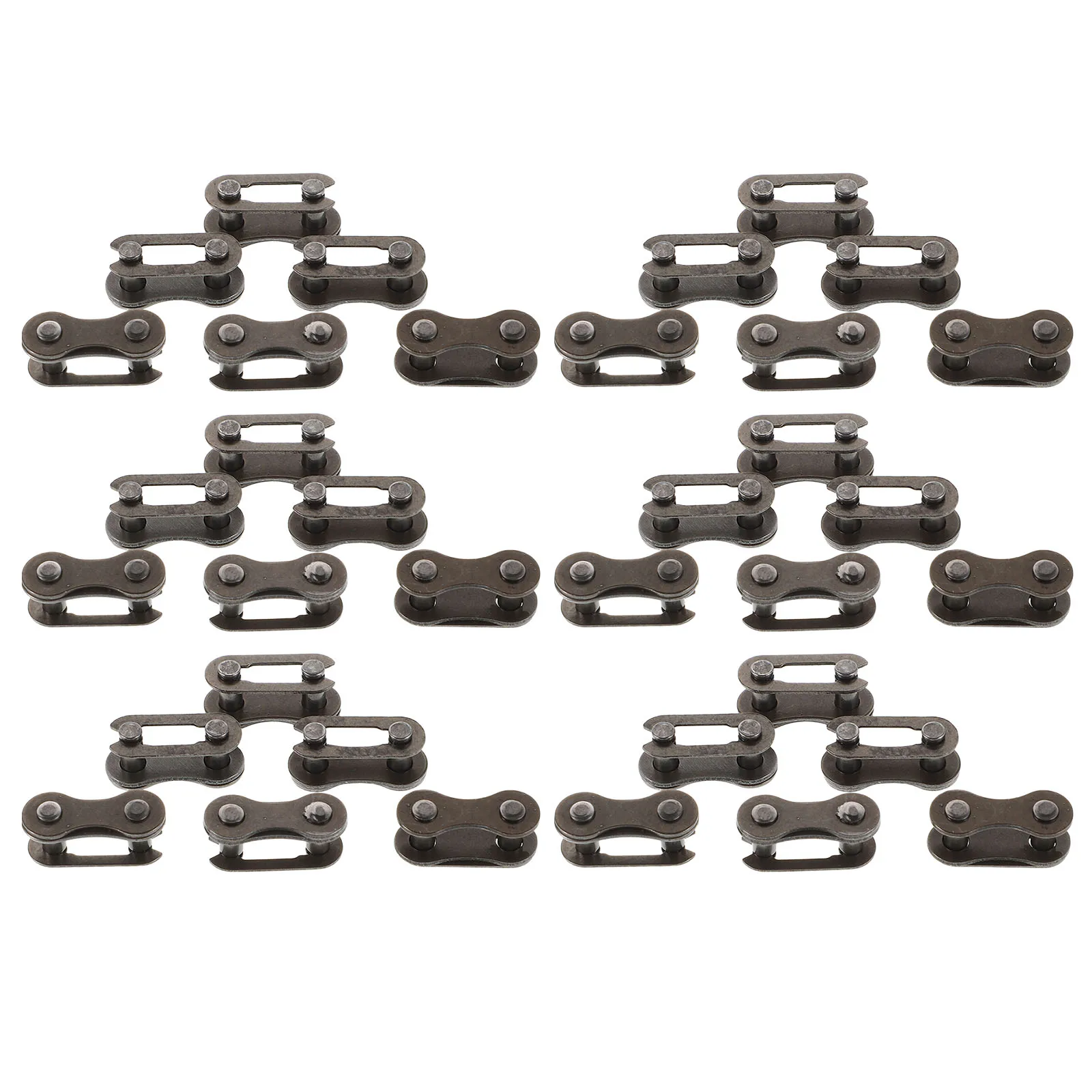 40pcs Universal Bicycle Chain Connector Joint Metal Repair Tool Bike Miss Part Dark Brown Durable Secure Connection
40pcs Universal Bicycle Chain Connector Joint Metal Repair Tool Bike Miss Part Dark Brown Durable Secure Connection