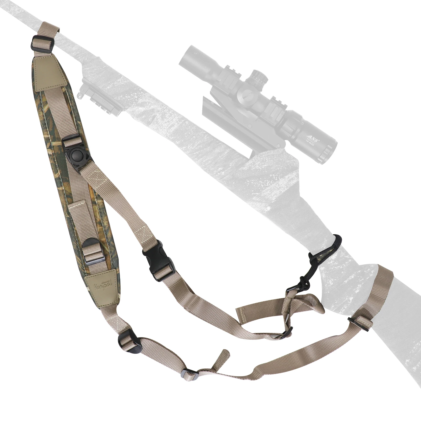 NEW Crossbody Rifle Sling Double Shoulder Camo Comfortable Neoprene Hands-Free Strap Quick-Release Adjustable Sling for Shooting
NEW Crossbody Rifle Sling Double Shoulder Camo Comfortable Neoprene Hands-Free Strap Quick-Release Adjustable Sling for Shooting