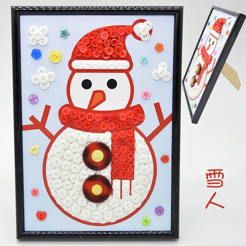 Kids Creative Button DIY Craft Material Set with A4 Frame Educational Handmade Art Toy
Kids Creative Button DIY Craft Material Set with A4 Frame Educational Handmade Art Toy