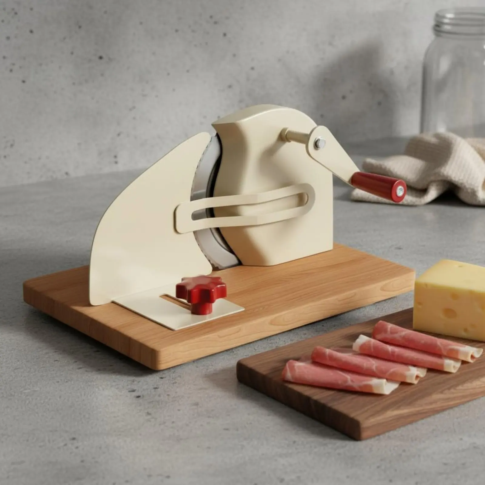 Hand Crank Bread Cutter Even Slices Manual Bread Cutter Kitchen Tool Easy to Use Stainless Steel Blade for Bakery, Cafe
Hand Crank Bread Cutter Even Slices Manual Bread Cutter Kitchen Tool Easy to Use Stainless Steel Blade for Bakery, Cafe