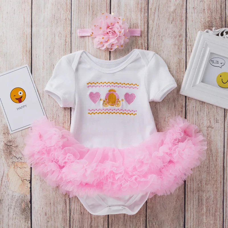 Baby Girl Romper DressCartoon Print Short Sleeve Jumpsuit Tutu Skirt Romper Headband Infant Girl Summer Clothes
Baby Girl Romper DressCartoon Print Short Sleeve Jumpsuit Tutu Skirt Romper Headband Infant Girl Summer Clothes