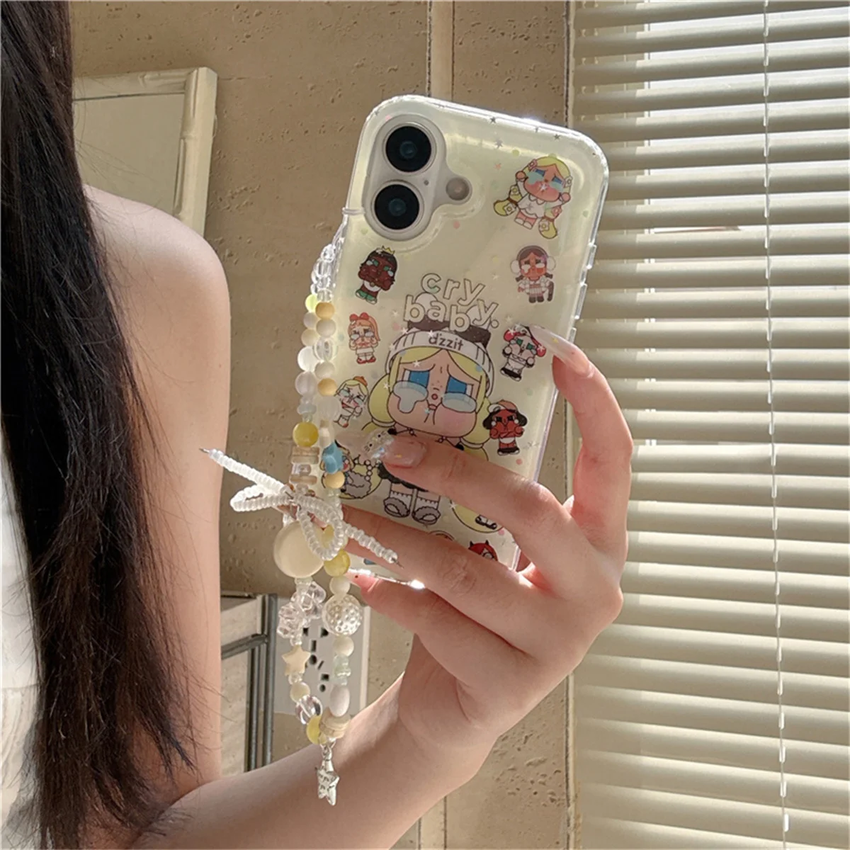 Korean Glitter Cute Cartoon Phone Case For iPhone 16 Pro 15 14 13 Pro Max Cover with Hand Chain Strap Shockproof Cases Capa
Korean Glitter Cute Cartoon Phone Case For iPhone 16 Pro 15 14 13 Pro Max Cover with Hand Chain Strap Shockproof Cases Capa