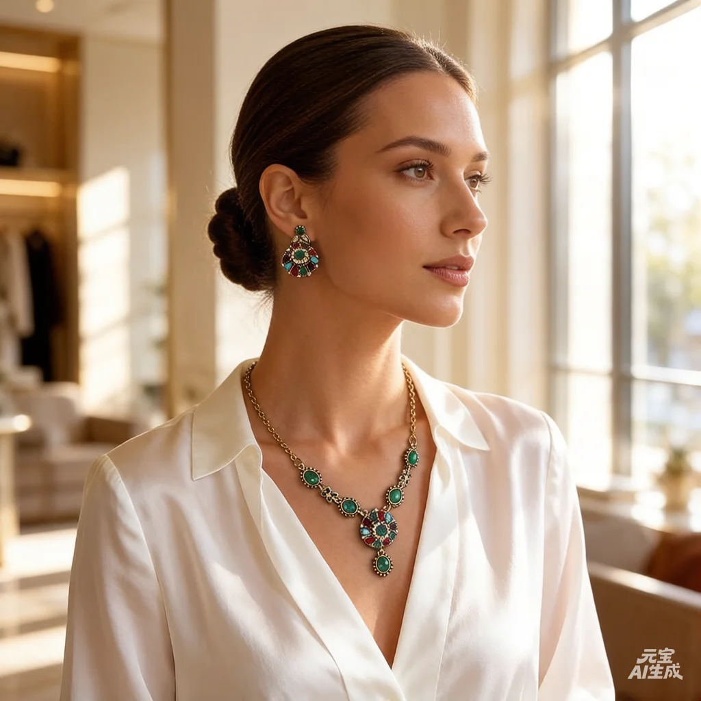 Colorful Rhinestonewater Drop Round Flower Necklaces for Women Vintage Advanced Collar Chains Aesthetic
Colorful Rhinestonewater Drop Round Flower Necklaces for Women Vintage Advanced Collar Chains Aesthetic
