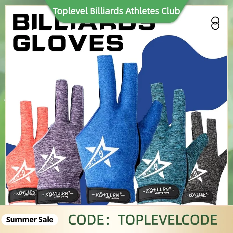 KONLLEN Billiard Gloves with 3 Fingers Left Right Hand L XL size for professional snooker billiard pool gloves
KONLLEN Billiard Gloves with 3 Fingers Left Right Hand L XL size for professional snooker billiard pool gloves