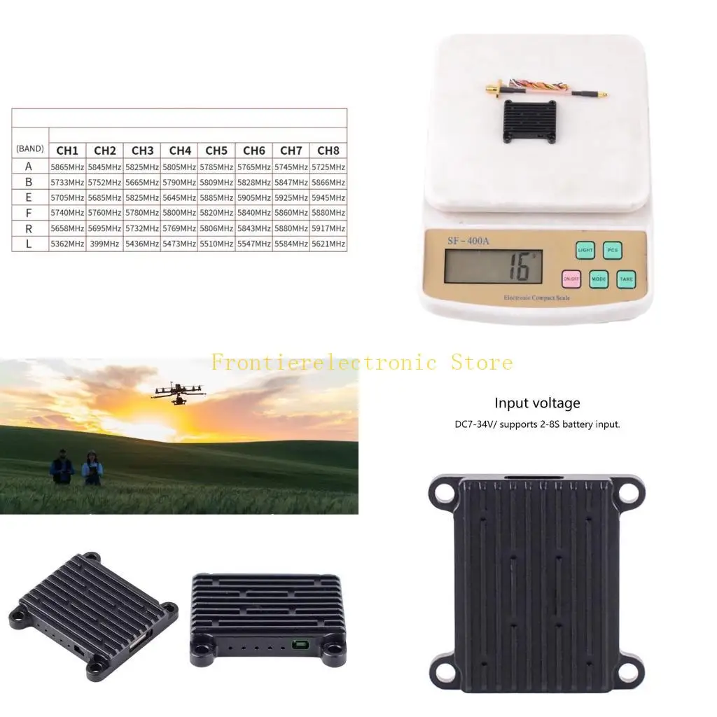 G8DB 1.6W Powerful 5.8G 48CH for Professional Adjustable 1.6W Power, 2-8S Compatible
G8DB 1.6W Powerful 5.8G 48CH for Professional Adjustable 1.6W Power, 2-8S Compatible