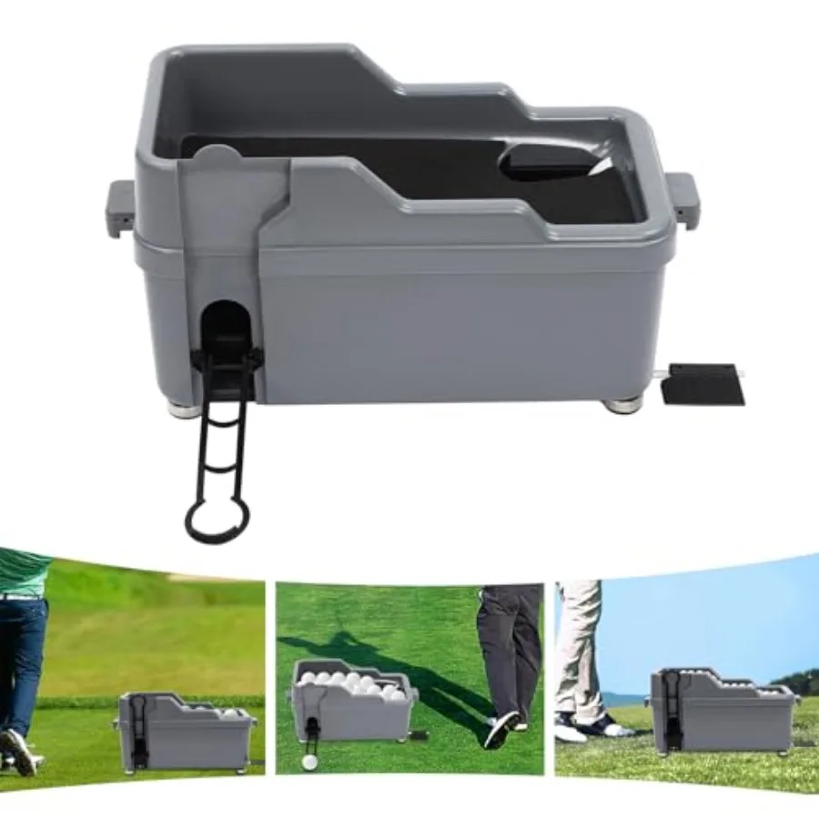 Semi Automatic Golf Ball Dispenser Machine for training and exercise, durable plastic construction, black and gray color, elect
Semi Automatic Golf Ball Dispenser Machine for training and exercise, durable plastic construction, black and gray color, elect