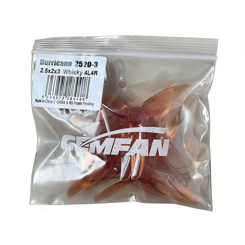 Пропеллеры Gemfan Hurricane 2520-3 2.5" 3-лопастные из поликарбоната (4 пары: 4CW+4CCW), шаг 2 дюйма, крепление T-образное 1.5 мм, подходят для моторов 1106-1404
Пропеллеры Gemfan Hurricane 2520-3 2.5" 3-лопастные из поликарбоната (4 пары: 4CW+4CCW), шаг 2 дюйма, крепление T-образное 1.5 мм, подходят для моторов 1106-1404