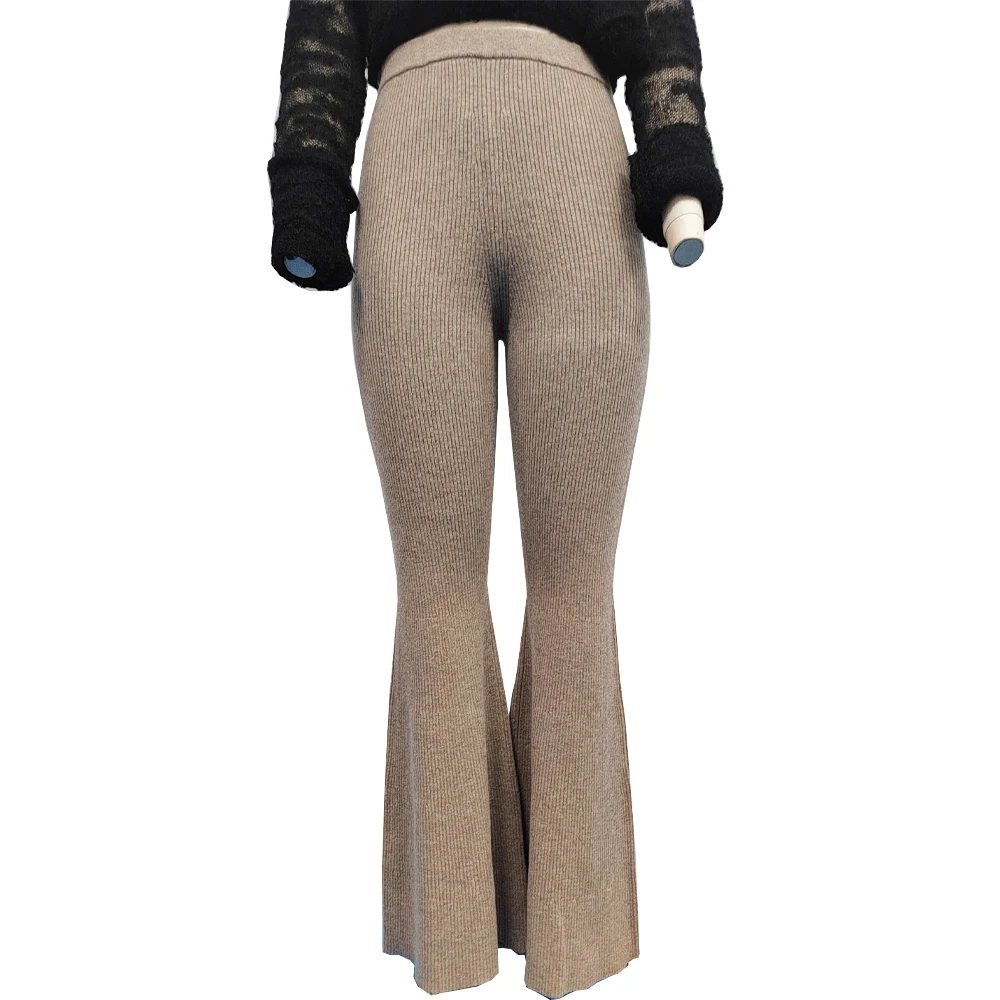 Custom Wool-blend Knit Solid Elastic Waist Pants Straight Leg Trousers Ladies Slim Daily Casual Knitted Solid Pattern Women
Custom Wool-blend Knit Solid Elastic Waist Pants Straight Leg Trousers Ladies Slim Daily Casual Knitted Solid Pattern Women