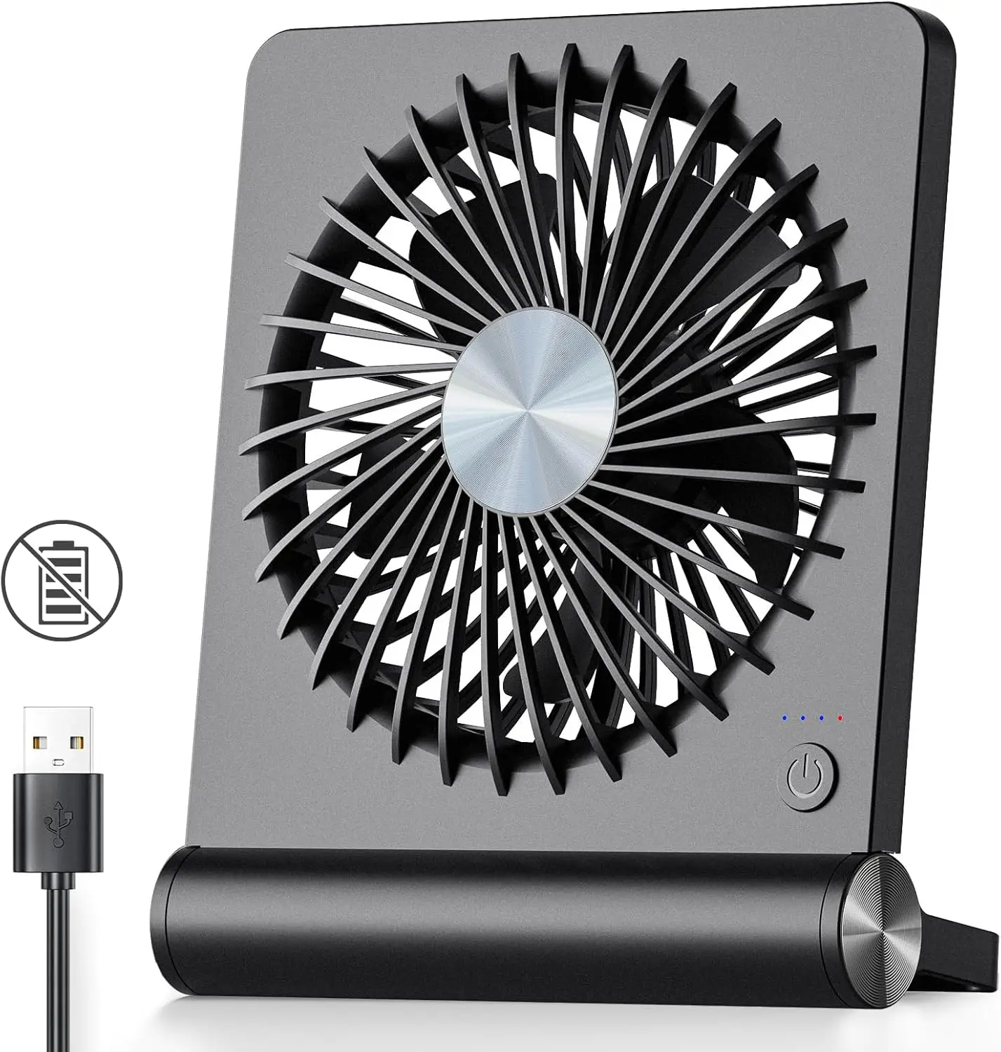 2026 New Upgrade USB Fan, Strong Wind Ultra Quiet Small Desk Fan 220° Tilt Folding 3 Speeds Adjustable USB-C Corded Powere
2026 New Upgrade USB Fan, Strong Wind Ultra Quiet Small Desk Fan 220° Tilt Folding 3 Speeds Adjustable USB-C Corded Powere