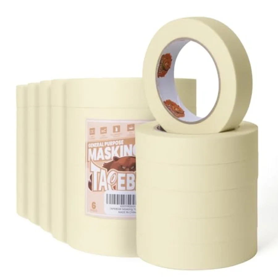 General Purpose Masking Tape Beige White 0.94 Inch x 0 Yards Bulk Painters Tape for Painting Labeling DIY Arts Crafts Home Offi
General Purpose Masking Tape Beige White 0.94 Inch x 0 Yards Bulk Painters Tape for Painting Labeling DIY Arts Crafts Home Offi
