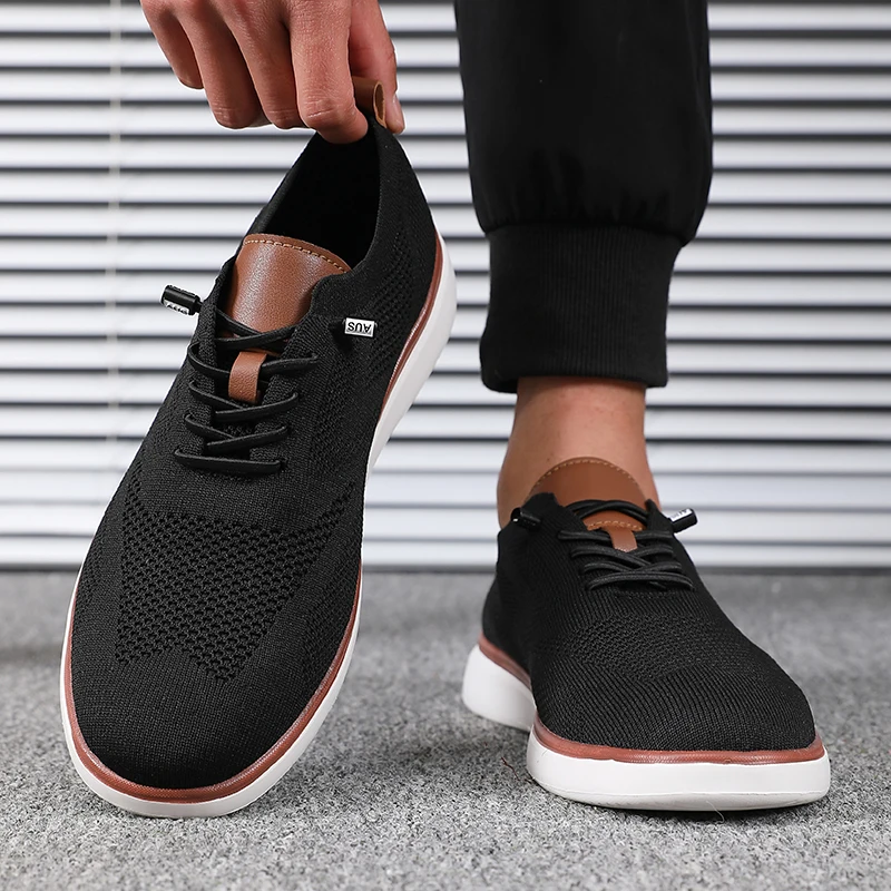 Hiking Men's Shoes High Quality Knitted Mesh Breathable Design Lightweight Comfortable Flat Shoes Gym Training Tennis Sneakers
Hiking Men's Shoes High Quality Knitted Mesh Breathable Design Lightweight Comfortable Flat Shoes Gym Training Tennis Sneakers