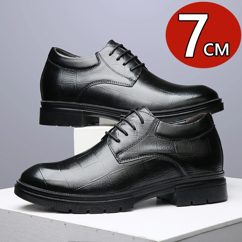 Premium First Layer Cowhide Men 7cm Height Increase Elevator Shoes Non Slip Business Formal Casual Big Size Office Leather Shoes
Premium First Layer Cowhide Men 7cm Height Increase Elevator Shoes Non Slip Business Formal Casual Big Size Office Leather Shoes