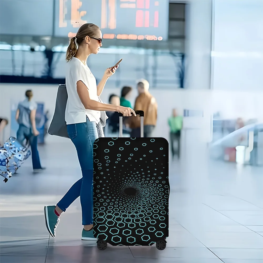 1 PC Hex Tunnel Abstract Print Luggage Cover for 18 – 32-inch suitcases; dust and elastic travel accessories to effectively p
1 PC Hex Tunnel Abstract Print Luggage Cover for 18 – 32-inch suitcases; dust and elastic travel accessories to effectively p