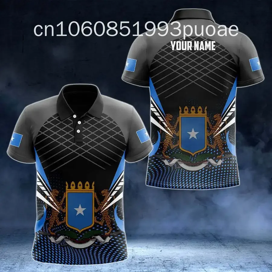Somalia Flag & Coat of Arms Customized Polo Shirts Summer Casual Streetwear Men's Fashion Loose Jersey Plus Size Sportswear
Somalia Flag & Coat of Arms Customized Polo Shirts Summer Casual Streetwear Men's Fashion Loose Jersey Plus Size Sportswear