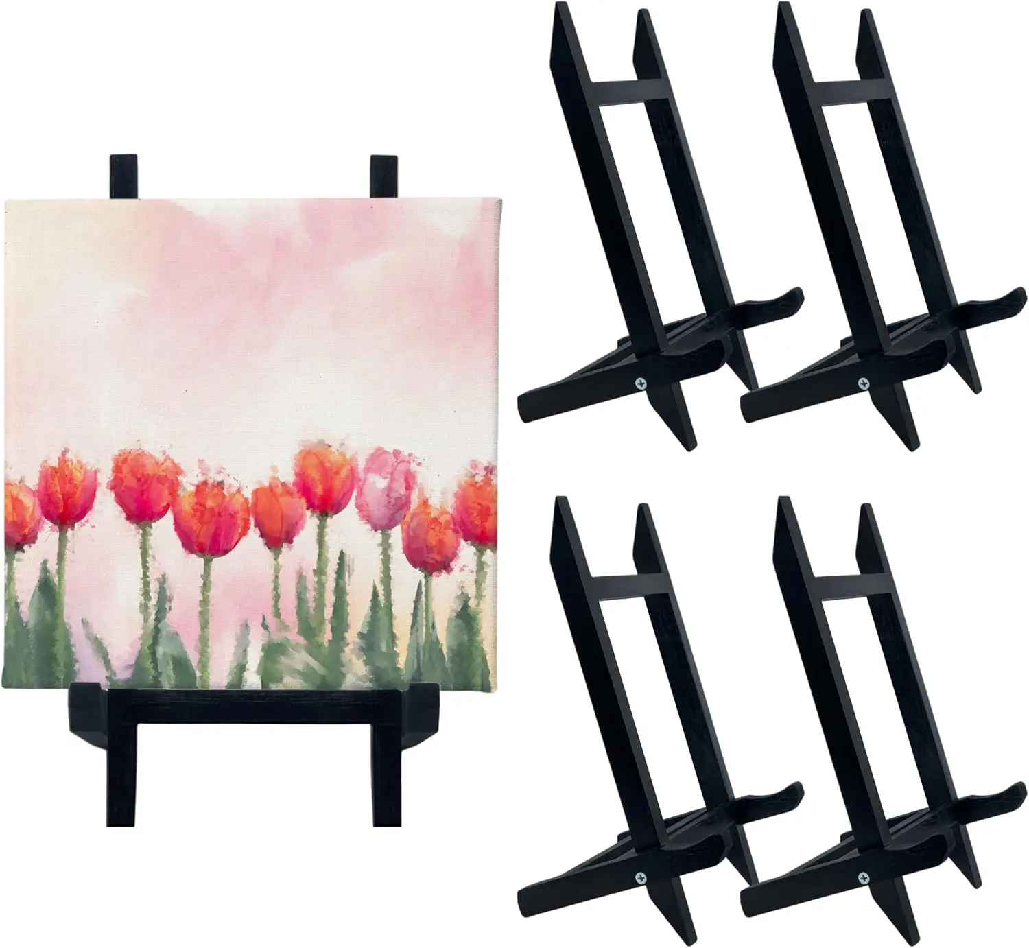 9 Inch Tabletop Easel Stand, 4-Pack - Small Canvas Painting Display, Black, for Artists & Crafts
9 Inch Tabletop Easel Stand, 4-Pack - Small Canvas Painting Display, Black, for Artists & Crafts