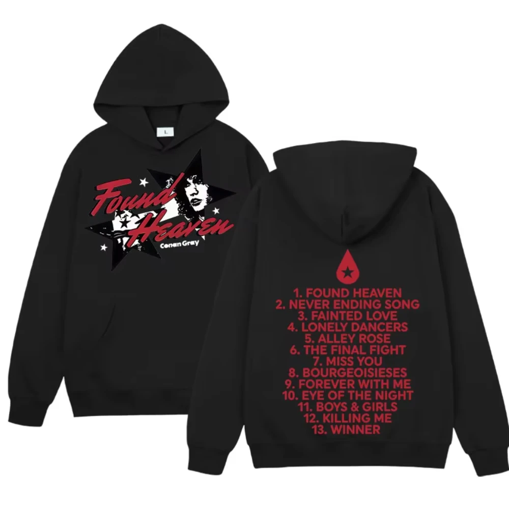 Conan Gray Found Heaven Gothic Album Tour Hoodie Men's Women Hip Hop Spring Autumn Sweatshirts Oversized Hoodie Casual Pullovers
Conan Gray Found Heaven Gothic Album Tour Hoodie Men's Women Hip Hop Spring Autumn Sweatshirts Oversized Hoodie Casual Pullovers