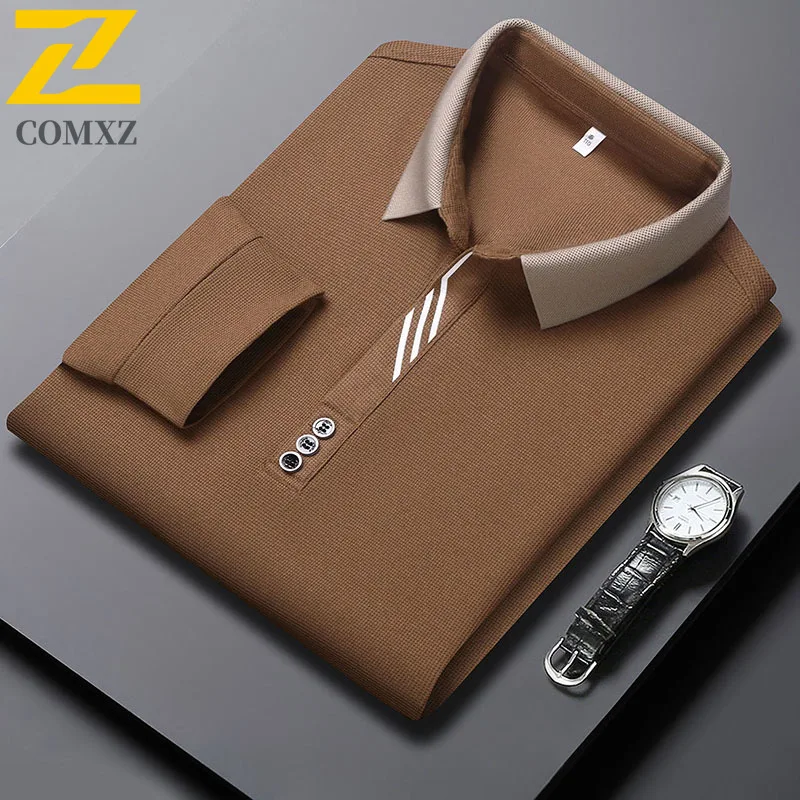 Brand long sleeve T-shirt men's 2025 spring new business comfortable lapel POLO shirt casual gentleman solid color sweatshirt
Brand long sleeve T-shirt men's 2025 spring new business comfortable lapel POLO shirt casual gentleman solid color sweatshirt