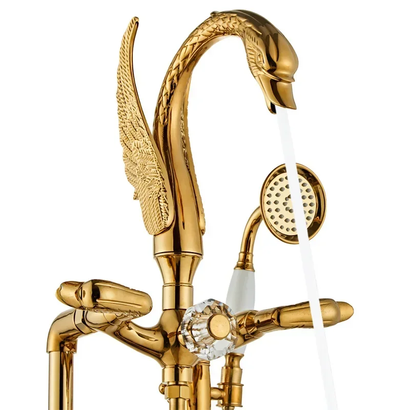 European luxury all-copper seat floor-to-ceiling bathtub edge faucet shower wooden bucket independent water mixing valve hot
European luxury all-copper seat floor-to-ceiling bathtub edge faucet shower wooden bucket independent water mixing valve hot