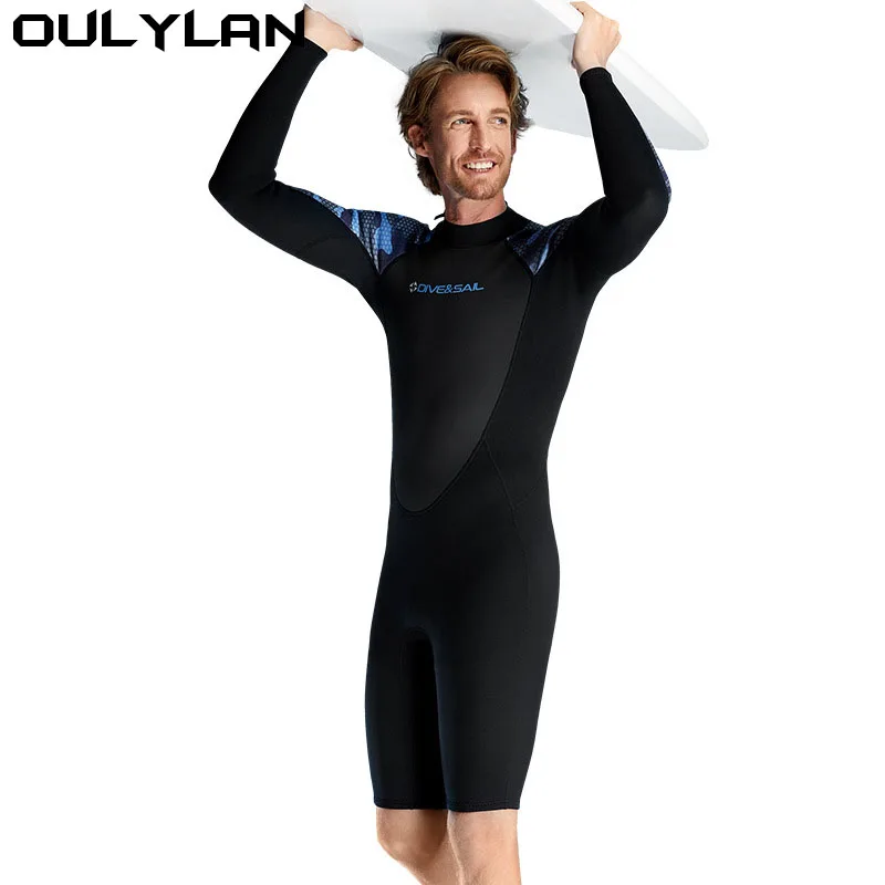 Oulylan Swimming Surfing Wet Suits Wetsuit 2MM Neoprene Shorty Men Front Zip Long Sleeves Diving Suit for Underwater Snorkeling
Oulylan Swimming Surfing Wet Suits Wetsuit 2MM Neoprene Shorty Men Front Zip Long Sleeves Diving Suit for Underwater Snorkeling
