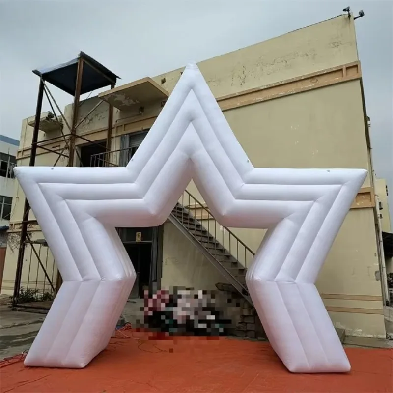 White star inflatable arch, outdoor decorative inflatable star arch
White star inflatable arch, outdoor decorative inflatable star arch