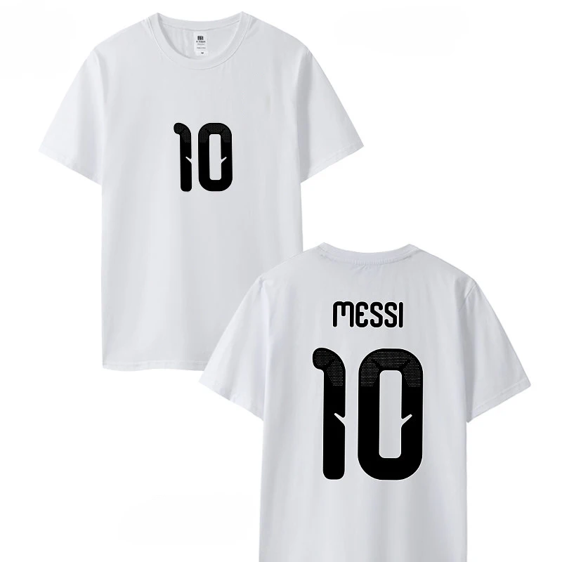 No. 10 Jersey Messi T-shirt, Messi Commemorative Short-sleeved T-shirt, Plus-size for Both Men and Women in Spring and Summer
No. 10 Jersey Messi T-shirt, Messi Commemorative Short-sleeved T-shirt, Plus-size for Both Men and Women in Spring and Summer