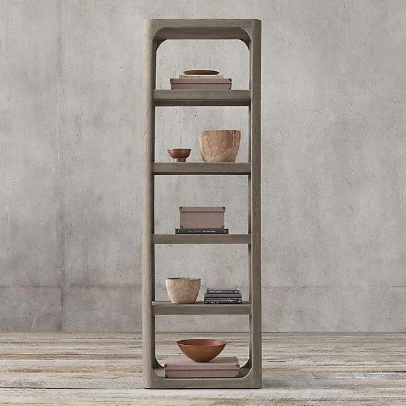 American retro floor shelf bookshelf cabinet Nordic living room solid wood display shelf simple storage wine shelf shelf
American retro floor shelf bookshelf cabinet Nordic living room solid wood display shelf simple storage wine shelf shelf
