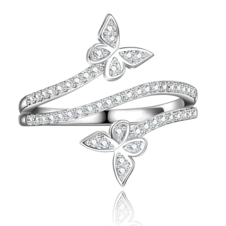 Otxas Silver Butterfly Ring for Women - Cute Engagement Jewelry
Otxas Silver Butterfly Ring for Women - Cute Engagement Jewelry