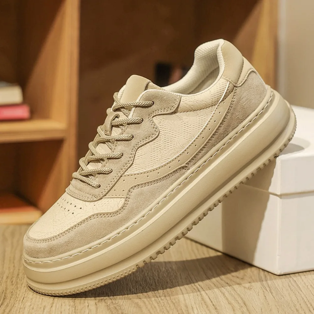 Men's Casual Leather Shoes Spring Trendy All-Match Thick Bottom Waterproof White Board Shoes Student Sports Fashionable Sneakers
Men's Casual Leather Shoes Spring Trendy All-Match Thick Bottom Waterproof White Board Shoes Student Sports Fashionable Sneakers