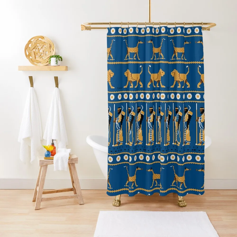 Ancient Knits - Babylon Shower Curtain Set For Bathroom Waterproof Fabric Shower Shower Bath Luxury Bathroom Curtain
Ancient Knits - Babylon Shower Curtain Set For Bathroom Waterproof Fabric Shower Shower Bath Luxury Bathroom Curtain
