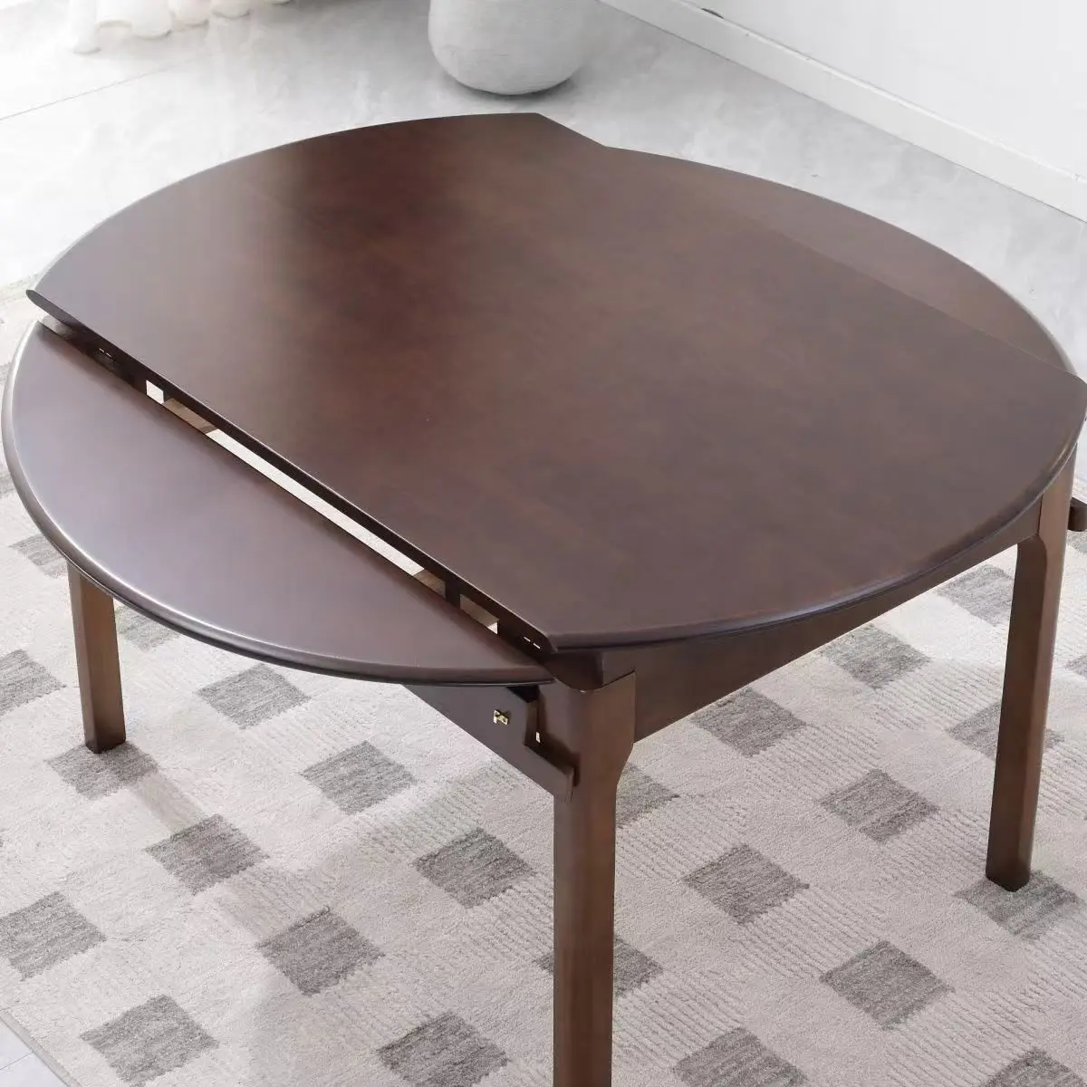 Solid wood, dining table, simple, retractable dining table, folding, household, small apartment, square
Solid wood, dining table, simple, retractable dining table, folding, household, small apartment, square
