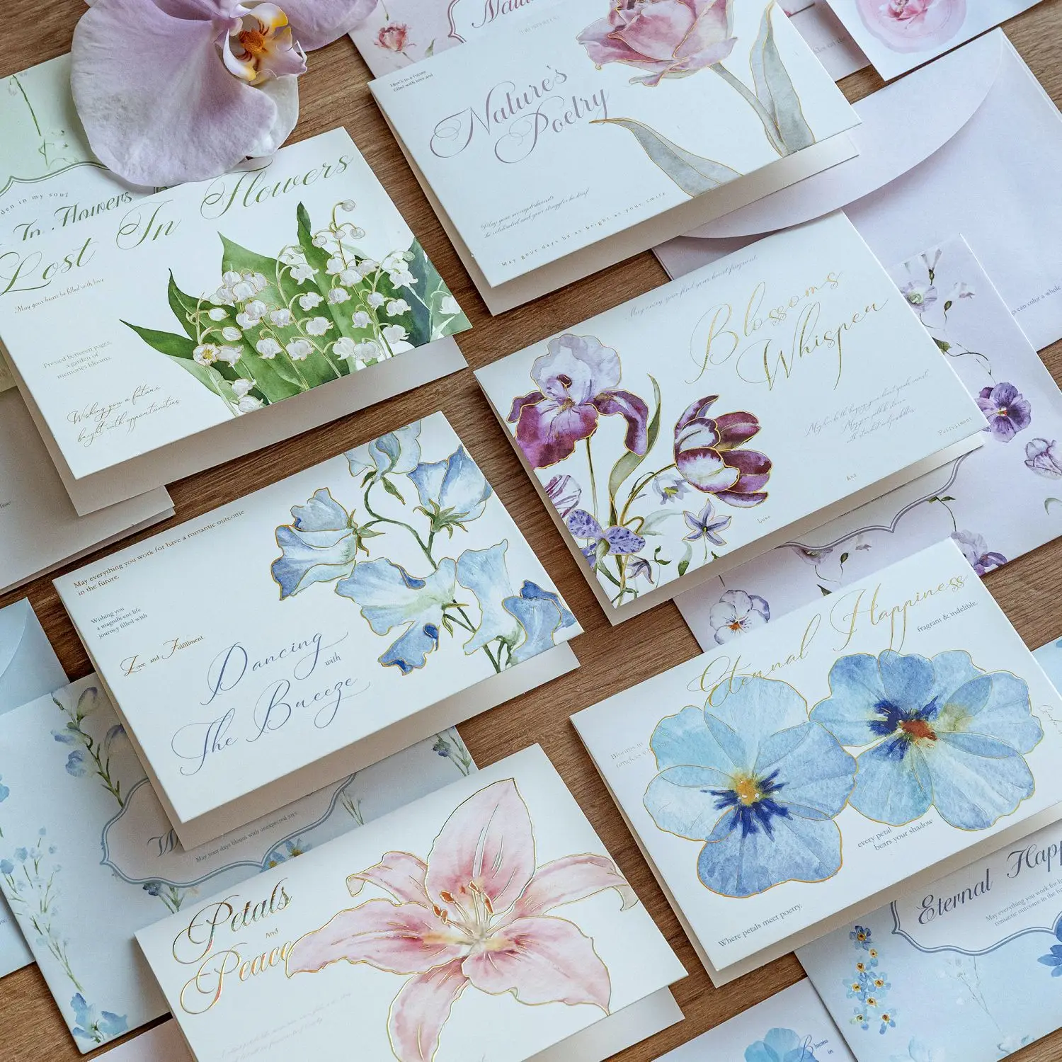 3D Foil-Stamped Greeting Card and Envelope Set: “Flowers in Bloom” Series – Freshman Birthday Wishes and Message Cards
3D Foil-Stamped Greeting Card and Envelope Set: “Flowers in Bloom” Series – Freshman Birthday Wishes and Message Cards