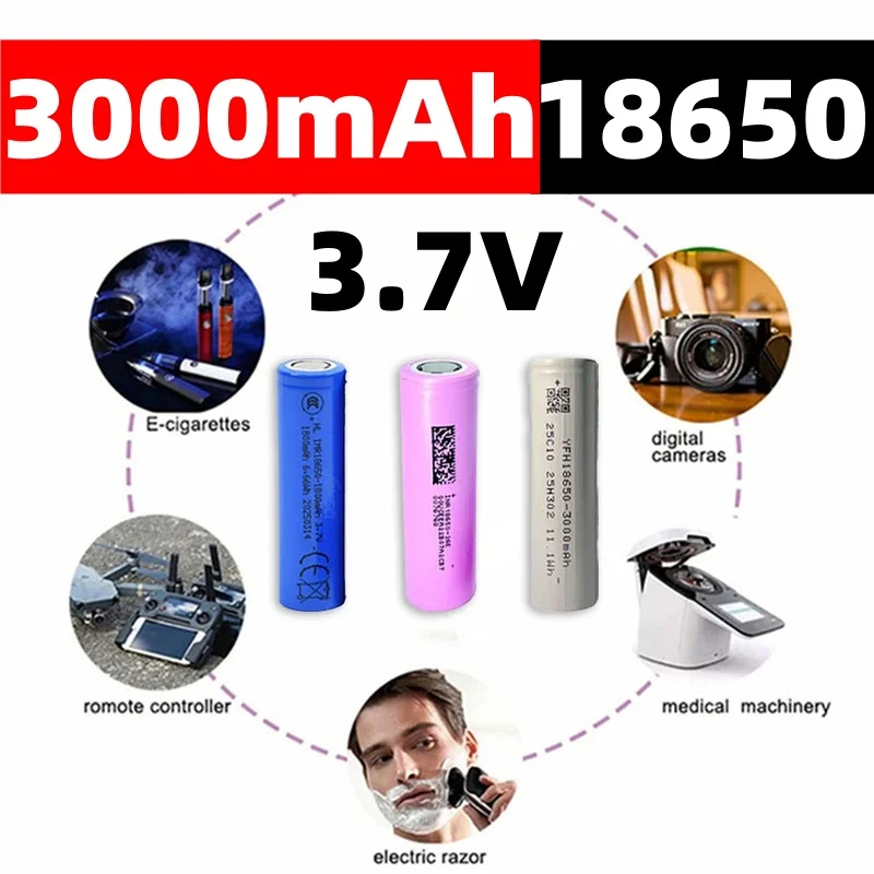 3000mAh/2600mAh/1800mAh 3.7V Li-ion Rechargeable Battery is suitable for toys, flashlights, tool batteries18650 Battery
3000mAh/2600mAh/1800mAh 3.7V Li-ion Rechargeable Battery is suitable for toys, flashlights, tool batteries18650 Battery
