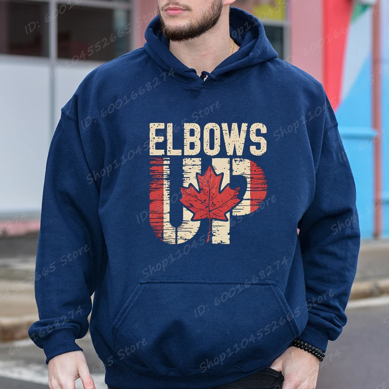 Autumn Winter Loose Soft Hoodies Men's Clothes Elbows Up Canada Print Hoodies Men Casual Long Sleeve Pocket Sweatshirts
Autumn Winter Loose Soft Hoodies Men's Clothes Elbows Up Canada Print Hoodies Men Casual Long Sleeve Pocket Sweatshirts