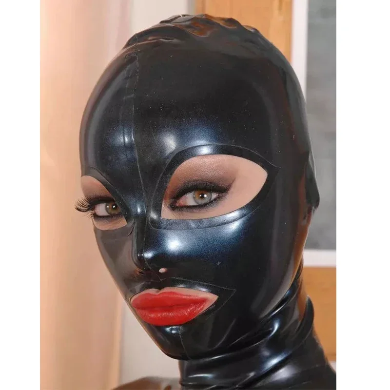 Handmade Latex Mask Rubber Fetish Hood Open Eyes Mouth Nose with Back Zipper Cosplay Costumes for Men Women
Handmade Latex Mask Rubber Fetish Hood Open Eyes Mouth Nose with Back Zipper Cosplay Costumes for Men Women