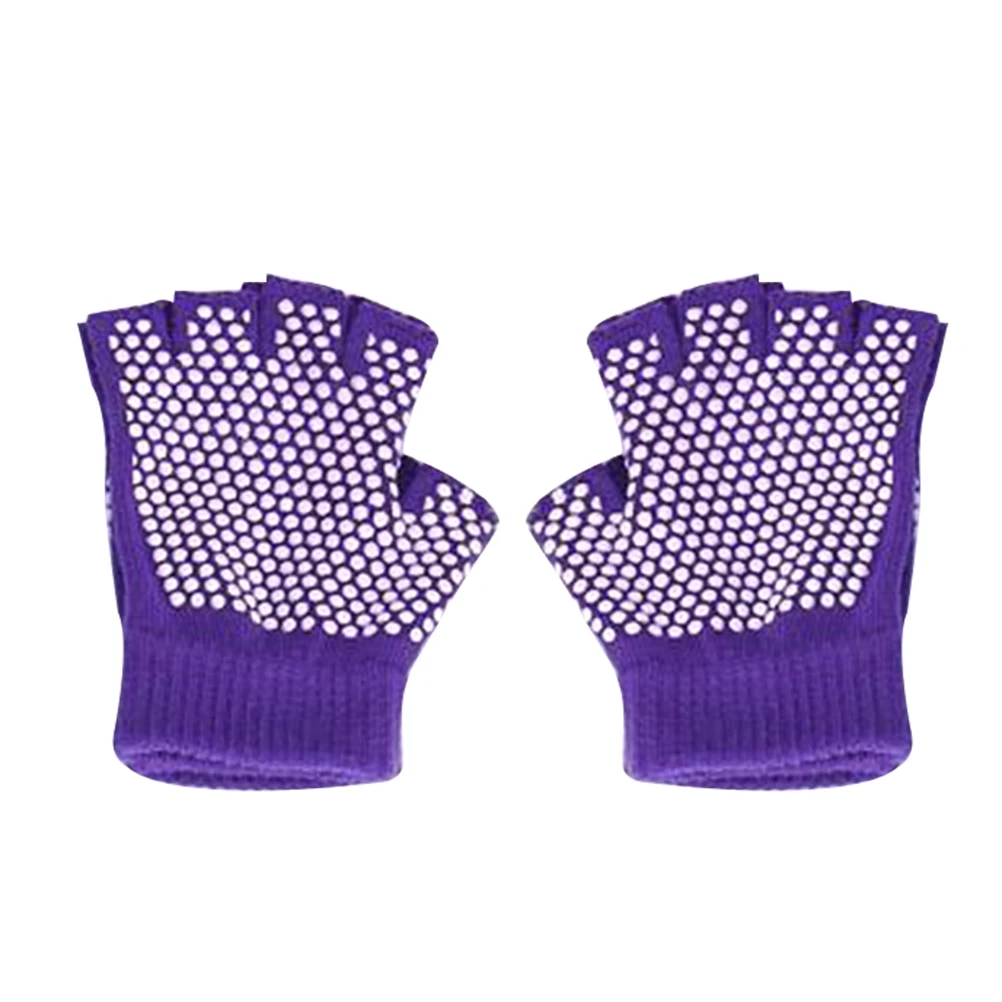 NonSlip Yoga Gloves Comfortable Breathable Workout Purple Fingerless Half Cotton Knitted Matching Various Fitness Accessories
NonSlip Yoga Gloves Comfortable Breathable Workout Purple Fingerless Half Cotton Knitted Matching Various Fitness Accessories