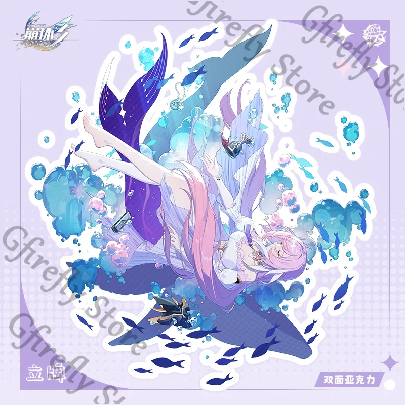 Honkai Impact 3, серия Elysia, акриловая стоячая табличка, орнамент для косплея, фигурка, индикационная доска, настольный подарок, талисман
Honkai Impact 3, серия Elysia, акриловая стоячая табличка, орнамент для косплея, фигурка, индикационная доска, настольный подарок, талисман